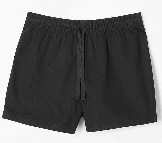 Black P.E Shorts - 20/22"