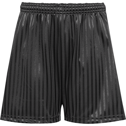 Black Shadow Stripe P.E Shorts - Waist 14-16" (Age 2-4)