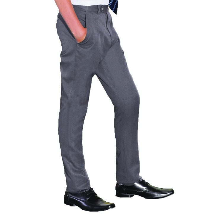 Grey Slimfit Senior Boys School Trousers - 24 Reg