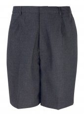 Charcoal Grey Fully Lined School Shorts - 29.5" waist