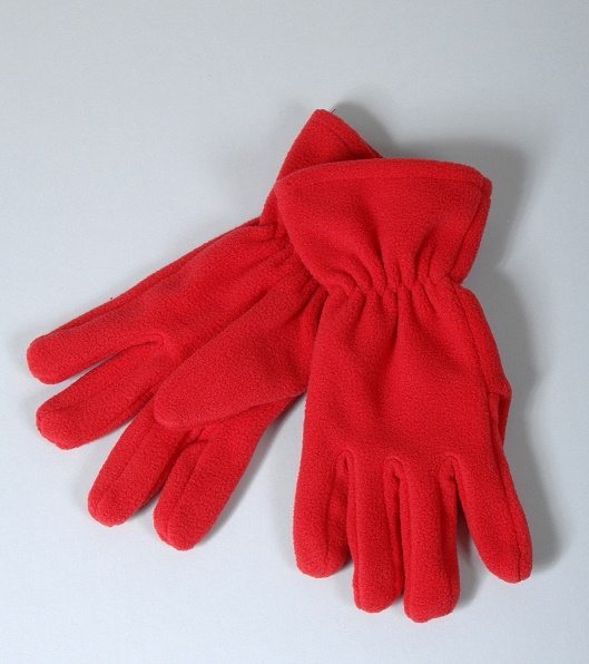 Red Fleece Gloves - Age 2/4 Years