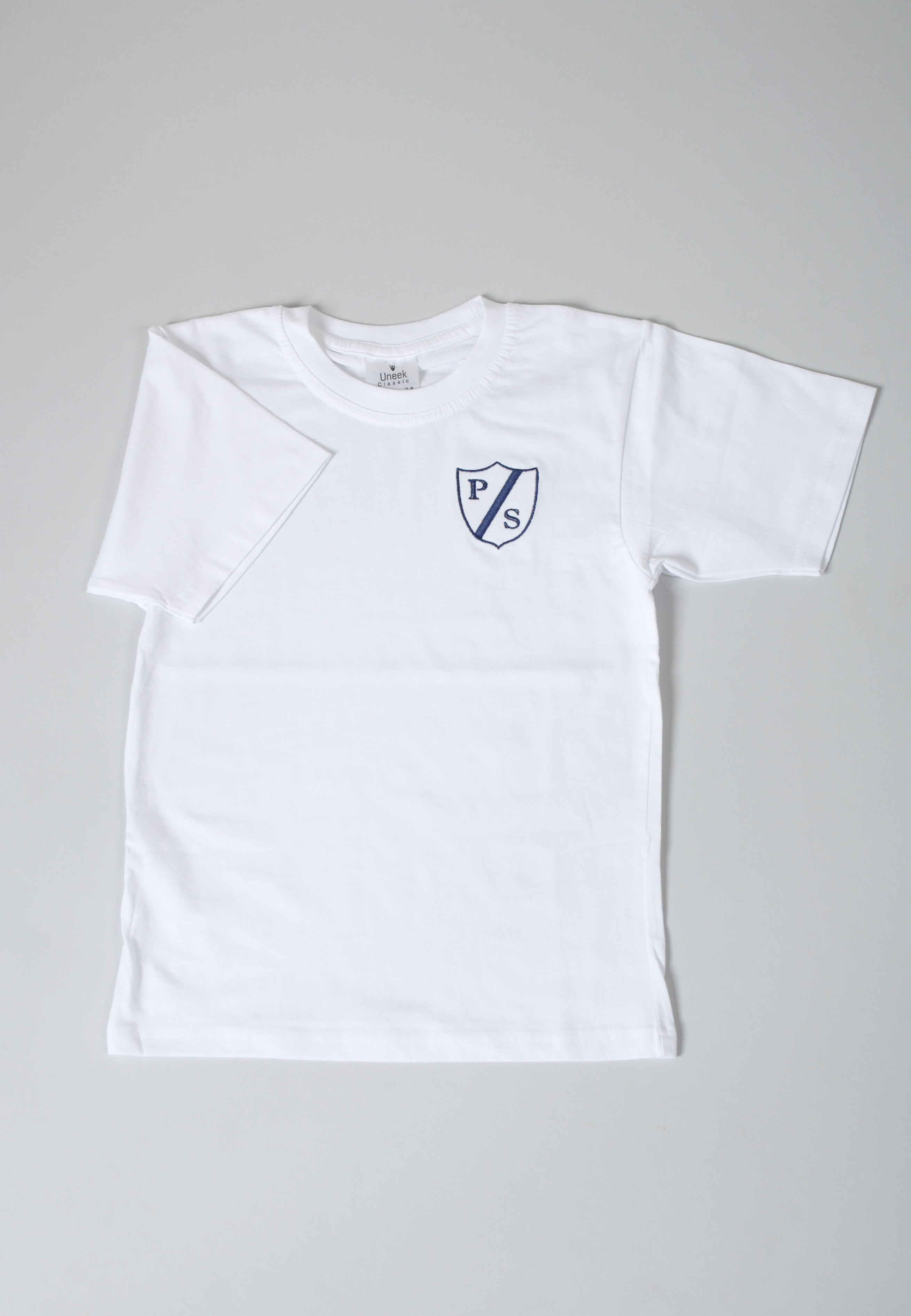 White T Shirt with School Logo - Age 11-13