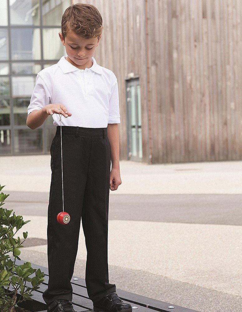 Charcoal Grey Junior Boys School Trousers - Charcoal, Age 3/4