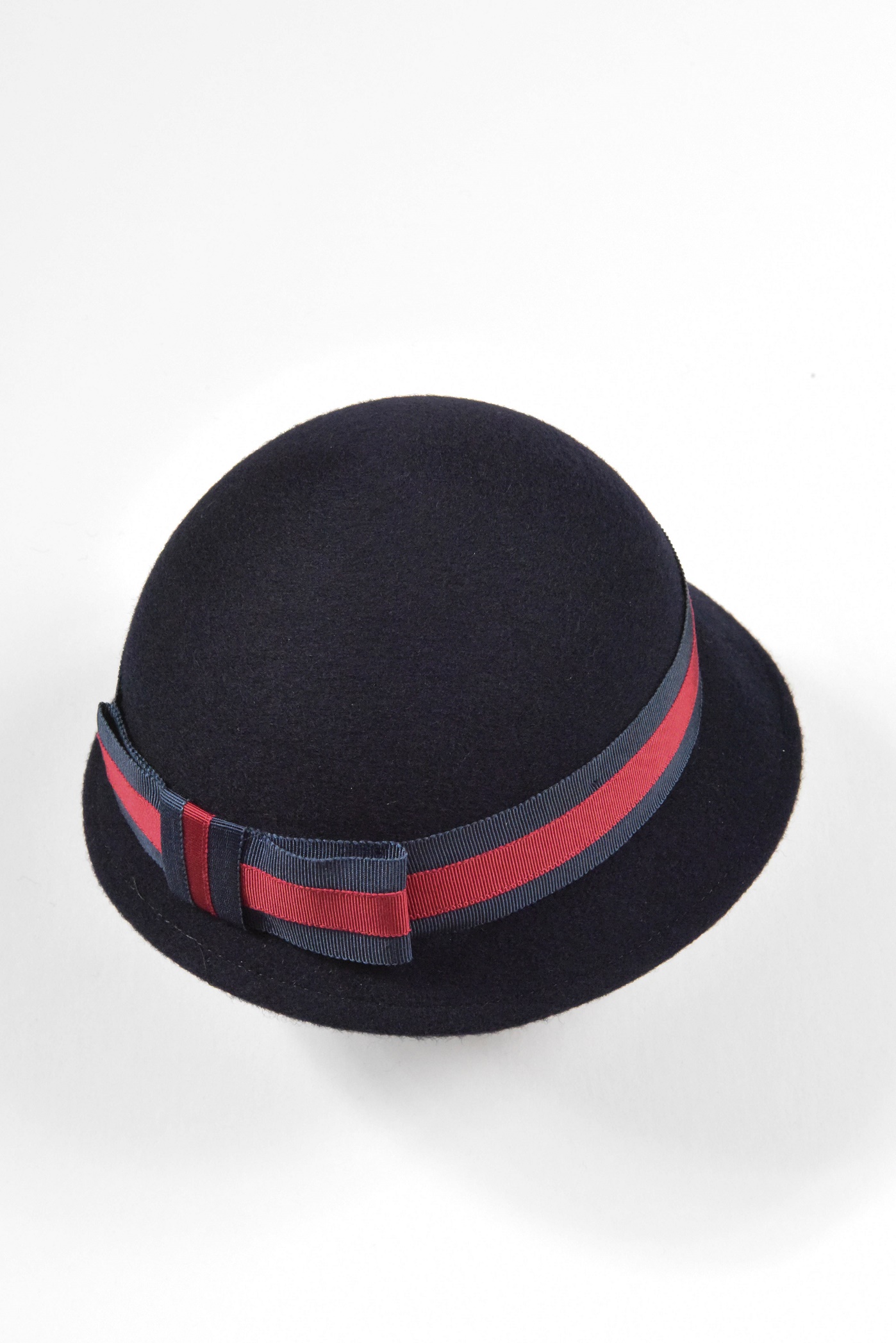St John's Girls Navy Felt Hat with Ribbon - 51cm