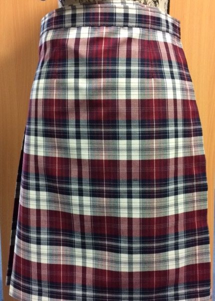 St John's School Tartan Kilt Skirt - 20", 26"