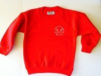 Red Sweatshirt with Logo - Age 11-12