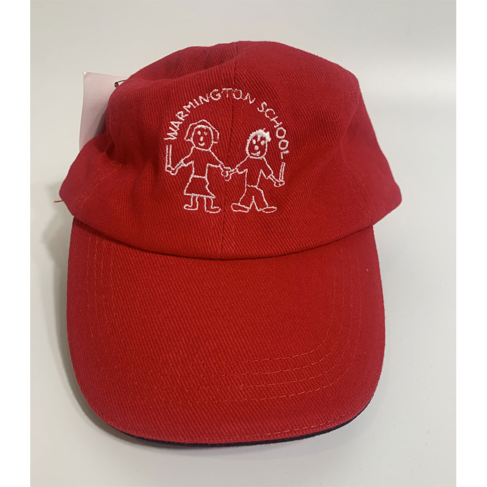 Red Baseball Cap with Logo