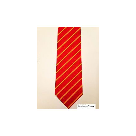 Red with Yellow Stripe Tie