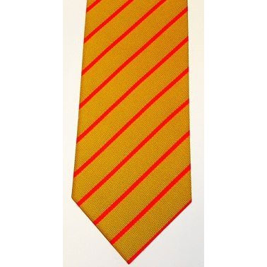 Yellow with Red Stripe Tie
