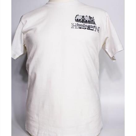 White P.E T Shirt With Logo - Age 3-4
